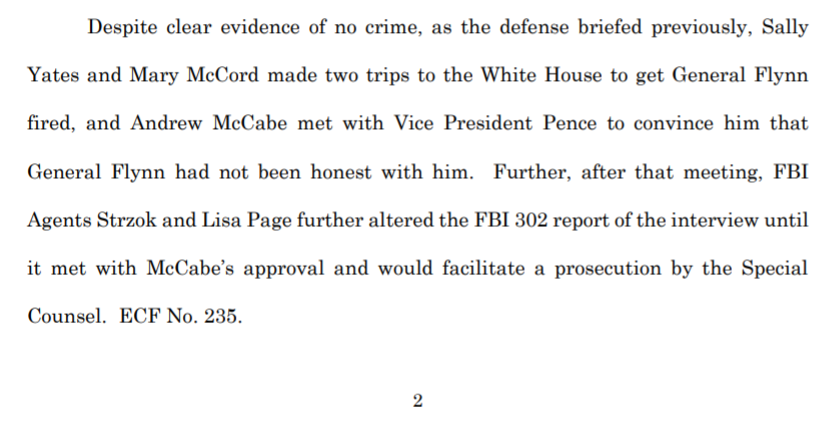 This looks remarkably like evidence of a coup and crimes by Acting AG Yates, Acting AAG for National Security McCord, FBI Deputy Director McCabe & his Special Counsel Lisa Page.