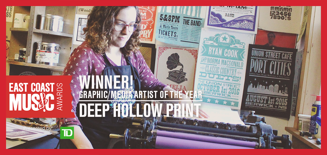 The #ECMA2020 Award for Graphic/Media Artist of the Year goes to…<a href="/deephollowprint/">Deep Hollow Print</a>