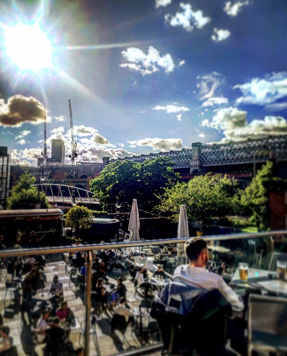 Blue skies are back baby! Happy weekend to all our tenants ☀️#manchester #salford #fridayfeeling