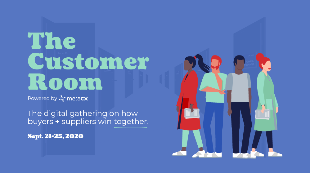 Big Announcement! 🚨

MetaCX is producing an event you don't want to miss. The Customer Room is an upcoming digital gathering of suppliers, buyers, and thought leaders in the B2B space for five days of discussion and collaboration.

Learn more here: hubs.ly/H0spcbT0