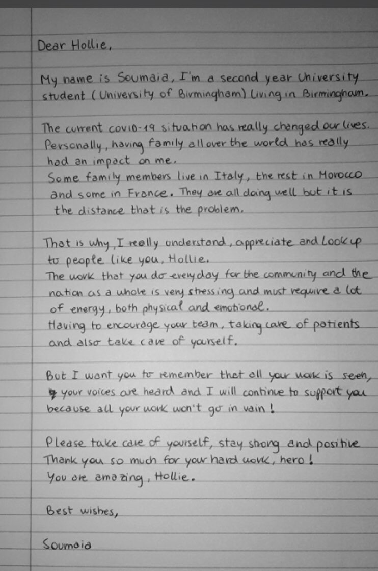 holliejp's tweet photo. A touching and positive end to the week to have received this letter. I really am so grateful @crisisprojectuk The last few months have been challenging but every step of the way I have been surrounded and supported by amazing people &amp; teams @nhs_sct @juliafairhall3 ⭐️🌈⭐️ https://t.co/nmAoUH3qD7