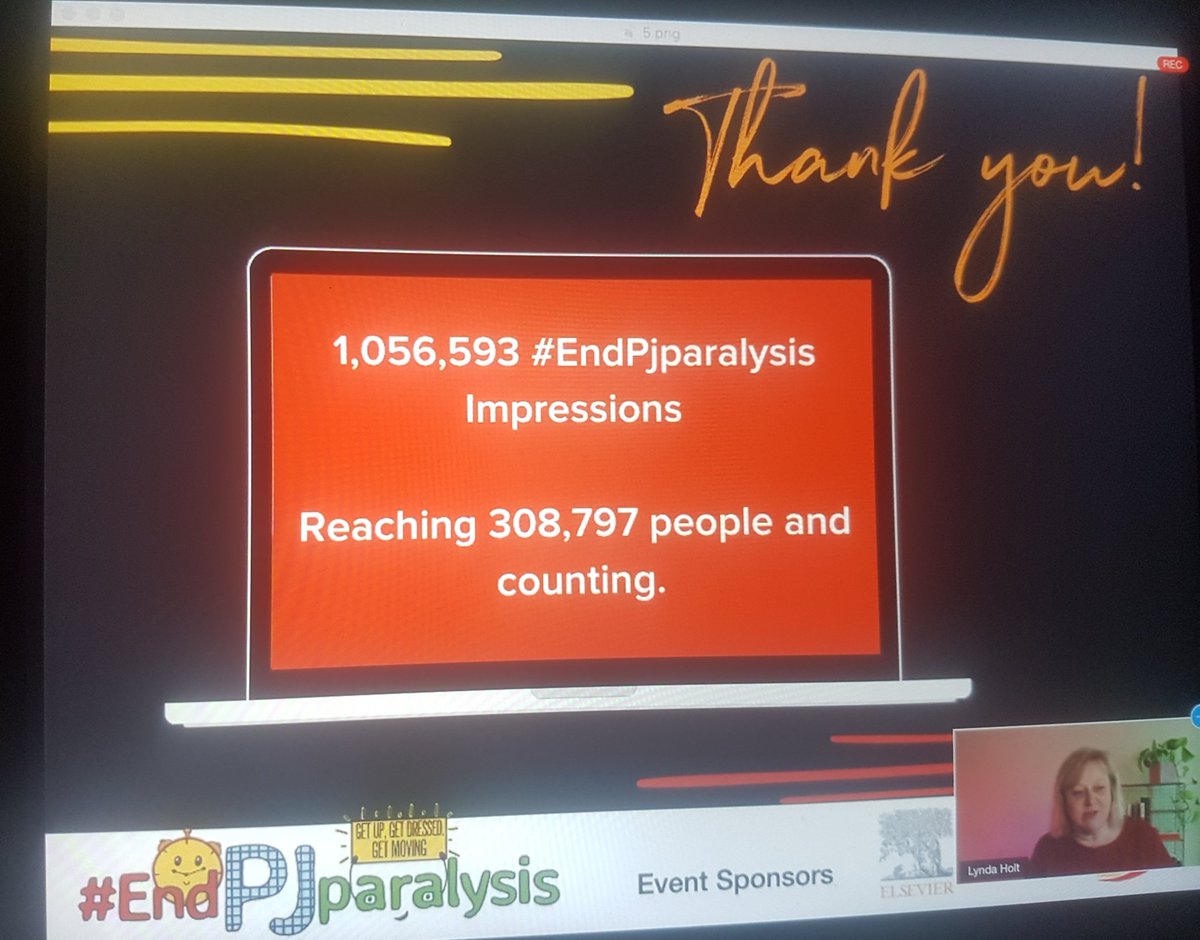 What a fantastic 36 hours with the  #EndPJparalysis global summit! So much to think about going forward. Closing session live now with  @LyndamHolt &  @BrianwDolan for reveal of over 1 million Twitter impressions & 300K+ reach! Highly recommend catching up on recorded sessions!