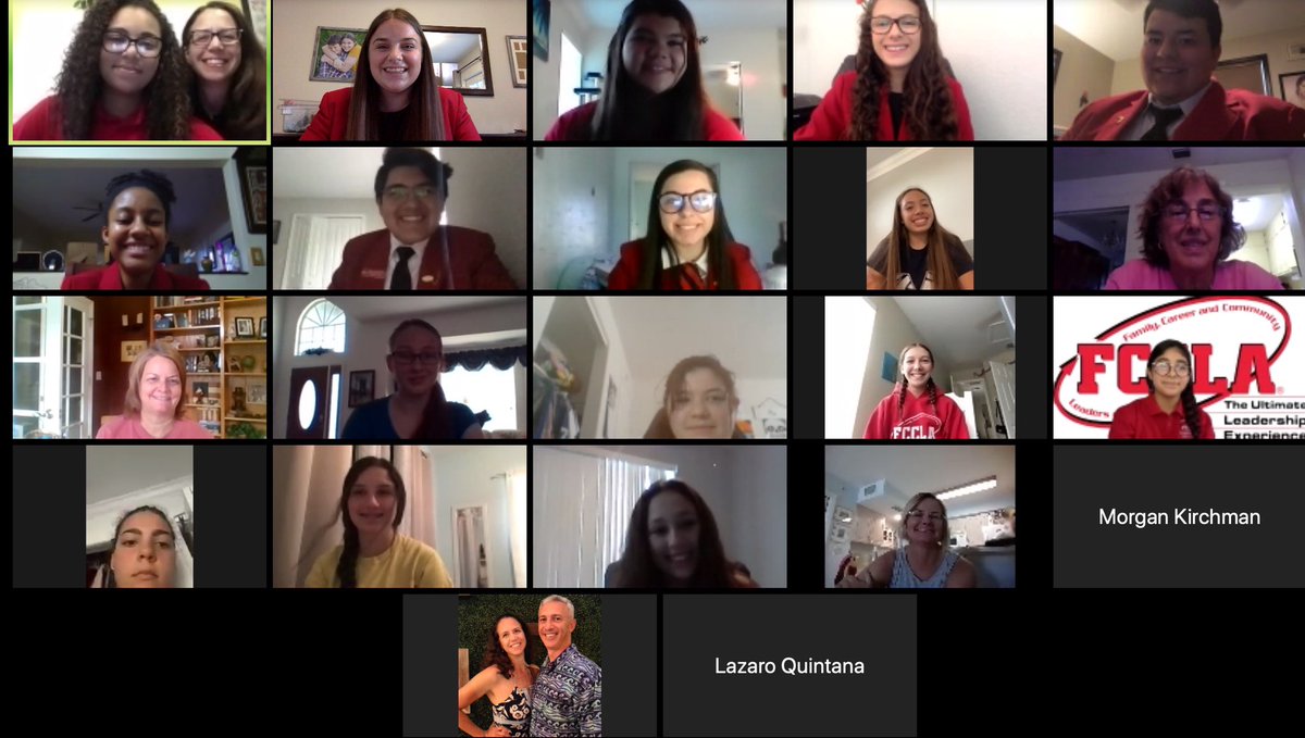 flfccla's tweet photo. FCCLA’s first ever Virtual National Leadership Conference was a success! Thank you to everyone who represented Florida and attended the State Meeting! Can’t wait to see you all next year ;)
#flfccla #fccla #VNLC #VNLC2020 https://t.co/G766t9CmqT