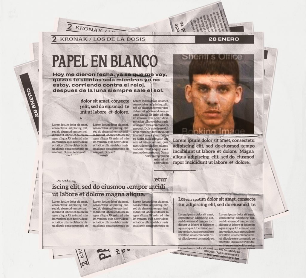 KronakOfficial's tweet photo. BUENO MI GENTE SE ACABO LA ESPERA!! PAPEL EN BLANCO FECHA DE ESTRENO 23 DE JULIO ESTARÁN DISPONIBLE POR TODAS TUS PLATAFORMAS DIGITALES FAVORITAS.. #losdeladosis💉 #freekronak 

PAPEL EN BLANCO, 23 DE JULIO❗️ https://t.co/vb6Zi9IWjH