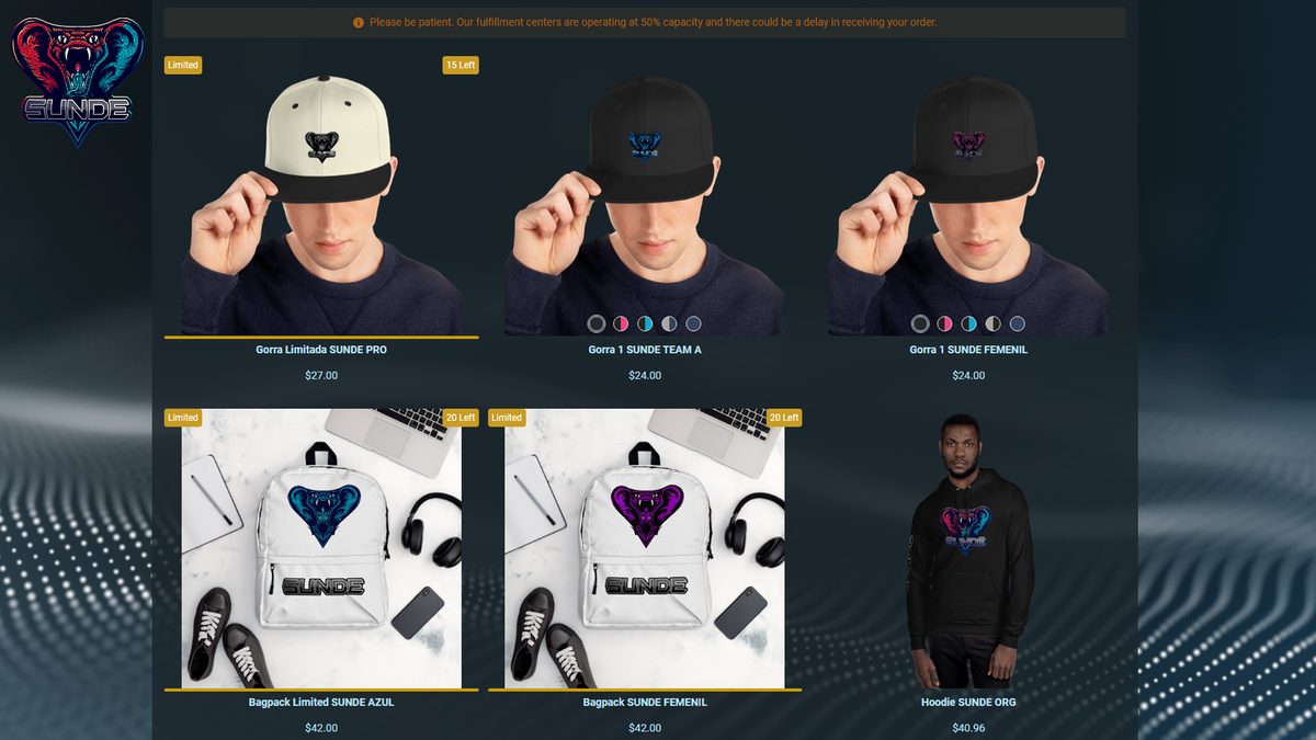SundeGaming's tweet photo. Ya tenemos nuestra propia página web y nuestra tienda en línea :D densé una vuelta que pronto habrá stream <3 #sundegaming #LeagueOfLegends #streaming #videgames https://t.co/Y9MJoywZI9