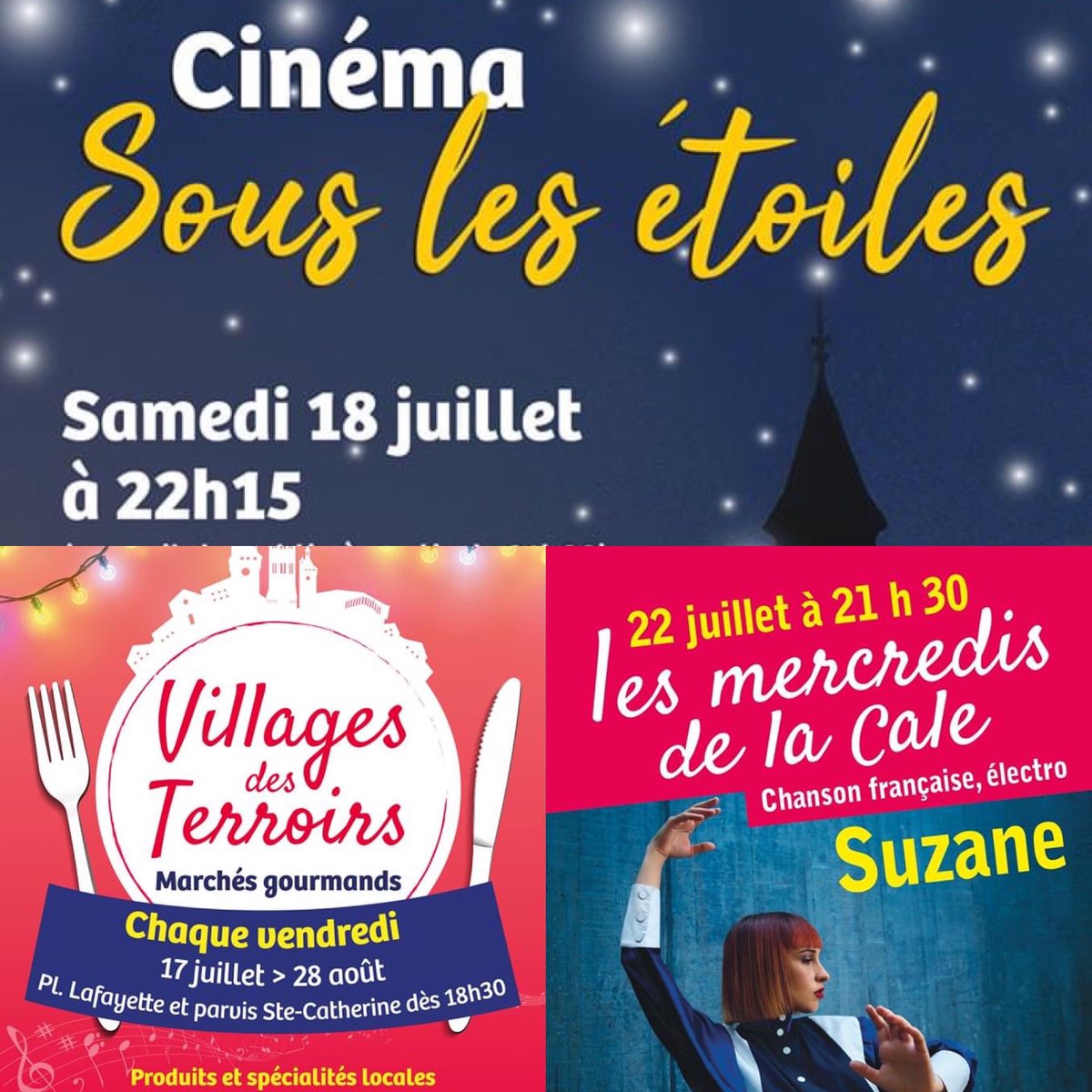 Cet été à Villeneuve, le cœur de Ville va de nouveau s’animer ! 
Malgré le contexte sanitaire, Villeneuve va s'animer cet été :  concerts gratuits, marchés de producteurs, cinéma en plein air, expositions, visites guidées... 
Demandez le programme ! 
ville-villeneuve-sur-lot.fr/saison-estival…