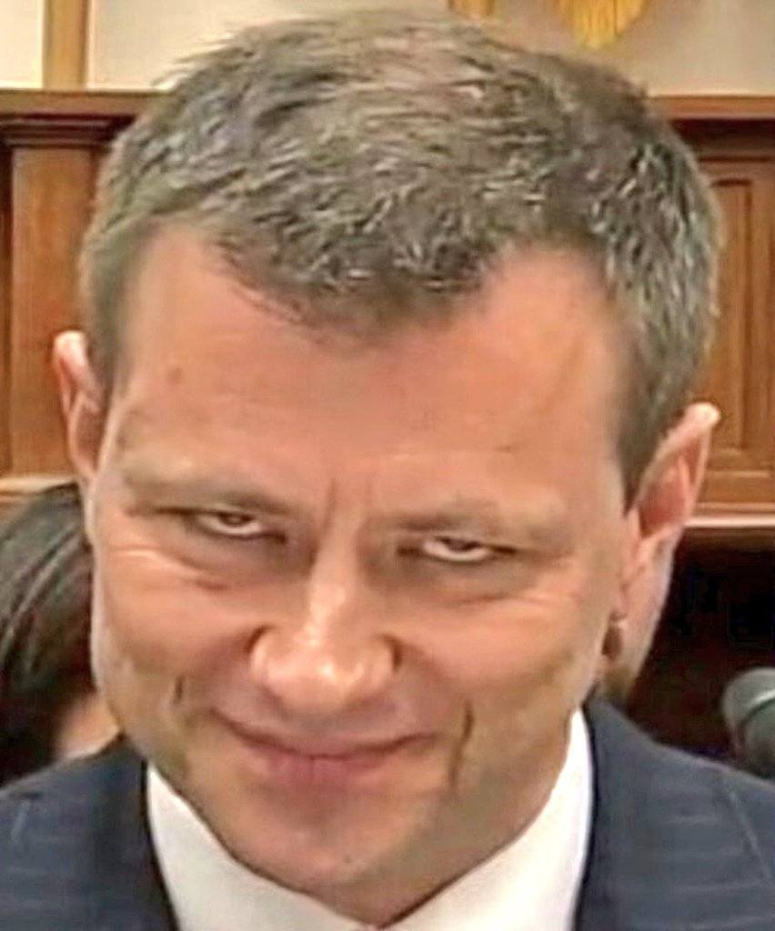 Strzok:1) Text messages with Page made public2) Yanked off the Mueller SC team, stuck in FBI HR Dept.3) Dragged out for nationally televised public hearing4) Very publicly fired from the FBIPientka:Who? There's no one here by that name!