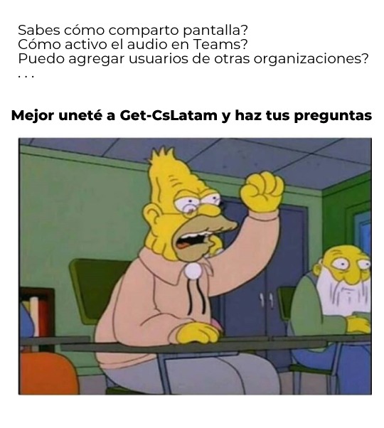 Si sabes que en <a href="/GetCsLatam/">Get-CsLatam</a> hay personas dispuestas a enseñar todo lo referente a <a href="/MicrosoftTeams/">Microsoft Teams</a>? Únete a la comunidad #retogetcslatam