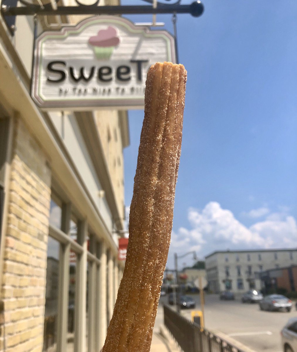 SweetsWilmot's tweet photo. NEW ITEM ALERT!  When’s the last time you had a #churro?

Open til 8 tonight, and 11-3 on Saturday :)

#sweetswilmot #newhamburg #wilmotawesome #bakeryintheburg https://t.co/rQ3guMBuYp