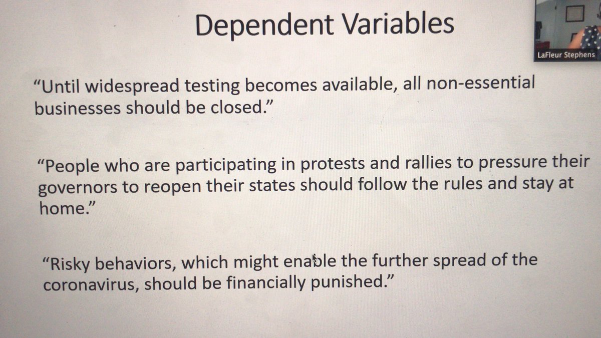 benepstein55's tweet photo. Such important work by @LaFleurPhD exploring reactions to (massive) racial disparities of #COVID19 cases and deaths. #CAB2020 https://t.co/1VMw533jeR