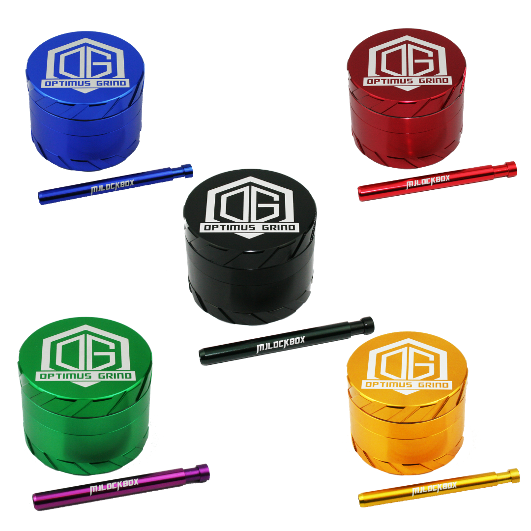 mjlockbox's tweet photo. The Perfect Combo Features our New Exclusive Light Tough  No Slip No Thread Transforming Optimus Grind Grinder and a Slim, Stylish and Self-Cleaning Companion One-Hitter Pipe!  Now Available at https://t.co/LYlUc5rZEX https://t.co/QYBO1dB40W