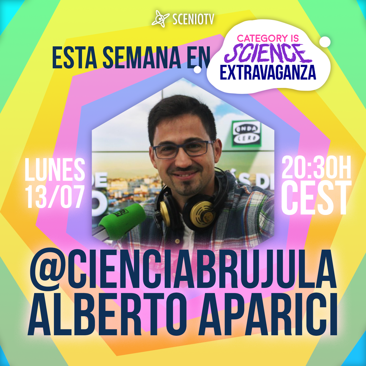 ScenioTv's tweet photo. ¿Sientes que perdiste el rumbo de tu vida? ¡No te preocupes! ¡Este lunes a las 20:30 (CEST), en #ScienceExtravaganza, @cienciabrujula se une a @garirius y @Nebesu_ para acer la cencia LGTB!

¿Te lo vas a perder? (porfa di que no porfa di que no porfa di que no) https://t.co/t4Id7sSbWD
