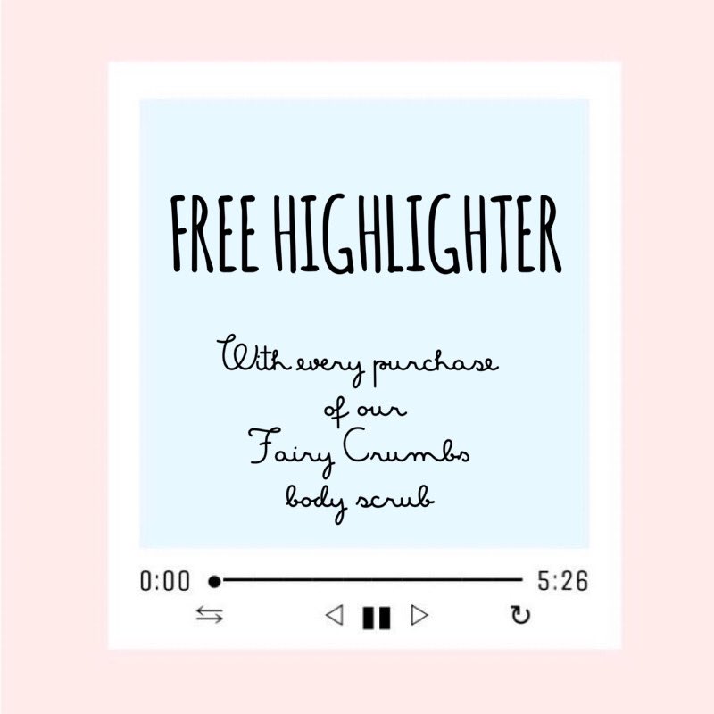 seraphicandco's tweet photo. We love this song! Get a free highlighter with every purchase of our Fairy Crumbs Body scrub. Offer valid till 12 July while stocks last ✨ https://t.co/tEPgqpIjps
