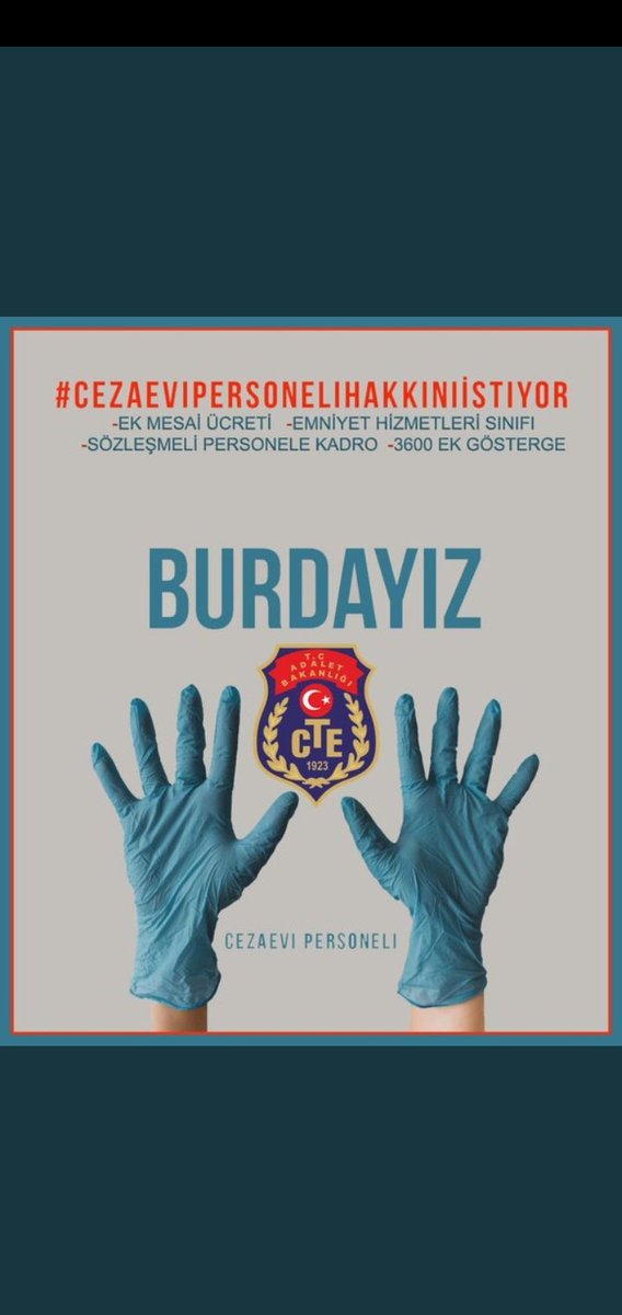 #CTEmemurları                  -Özlük Haklarının İyileştirilmesi 
-Emniyet Sınıfına Geçme
-Sözleşmeli Kadro Ayrımını Kaldırma -3600 EkGösterge 
-CTE Teşkilat Kanunun Çıkarılması
-Yöneticilerin Personel İçinden Seçilmesi