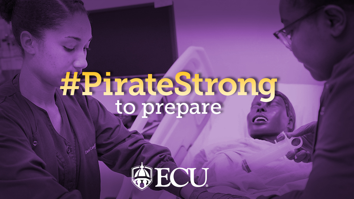 EastCarolina's tweet photo. #ECU is #PirateStrong to prepare #healthsciences students with confidence and capability 💪
Learn about #HCSimWeek19, which raised national awareness of how #healthcare simulation leads to safer, more knowledgeable patient care ➡️ https://t.co/wTHdbB8iXn https://t.co/DwnaMxMwJm