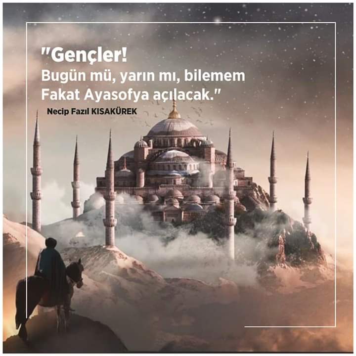 Koyuncu277's tweet photo. 86 YILLIK ÖZLEM BİTTTİ. BÜTÜN İSLAM DÜŞMANLARINA RAĞMEN AYASOFYA AÇILDI. YA ALLAH YA FETTAH. NE MUTLU TÜRKÜMMMM DİYENE... https://t.co/4X636WaXXn