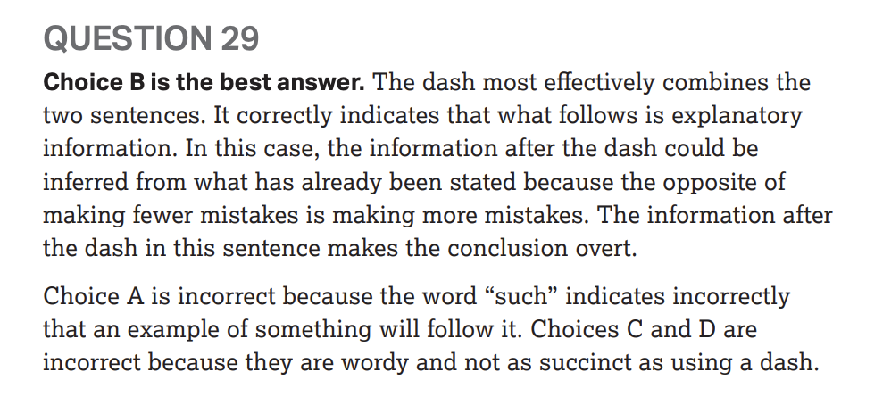 akilbello's tweet photo. Question 29 is another example of some 
@CollegeBoard
 quibbling around things that don't matter. #SAT #TestPrepTrix https://t.co/awmf6UkgFF