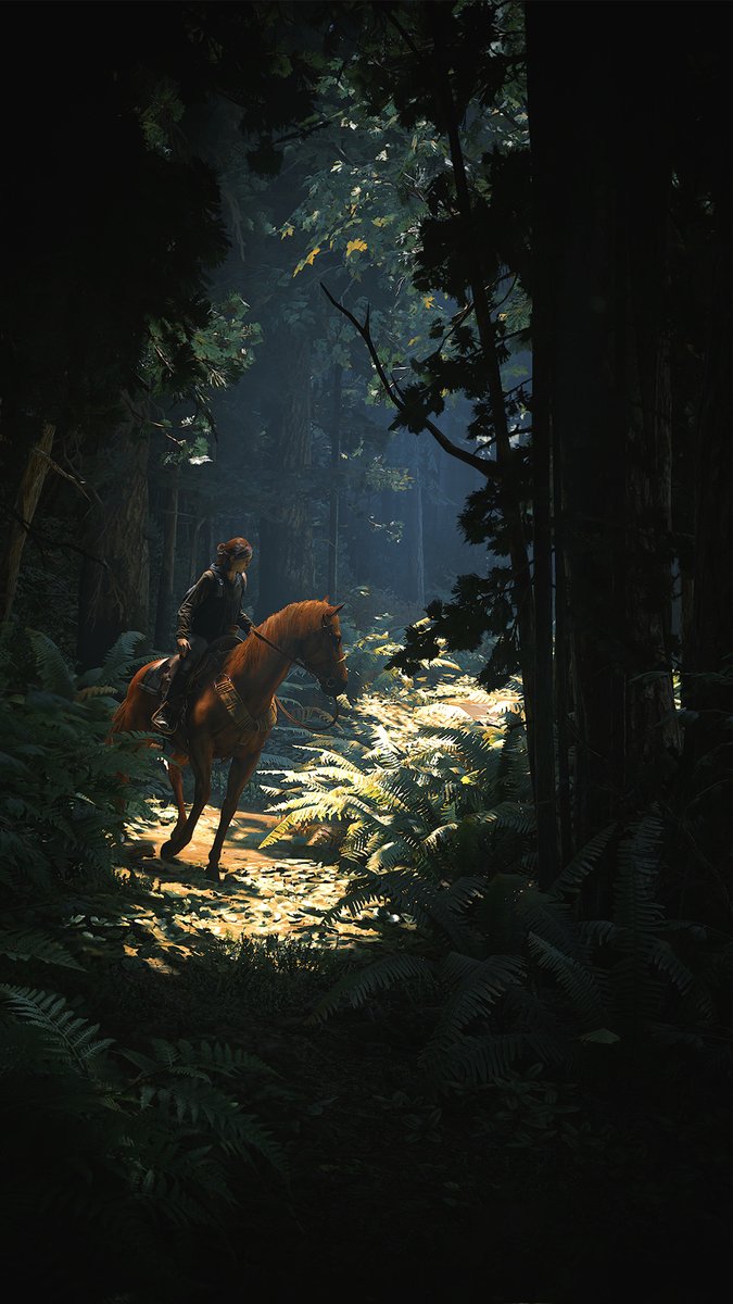 The Last of Us 2 (PS4 photo mode)Phone background mini-thread04 // Horse-Ellie