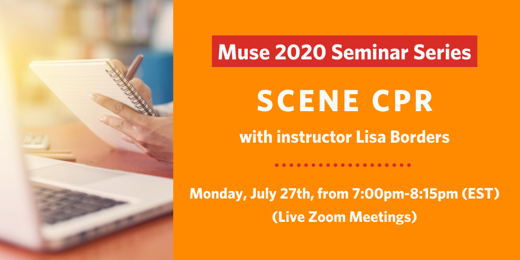 GrubWriters's tweet photo. In this #Muse20 seminar with @lisaborders, we will look at the scene both as a discrete unit with its own internal dynamics, and in terms of its function in the plot of a novel or memoir. To learn more and register visit https://t.co/7SnlmO0C9E https://t.co/2eavGLFRhl