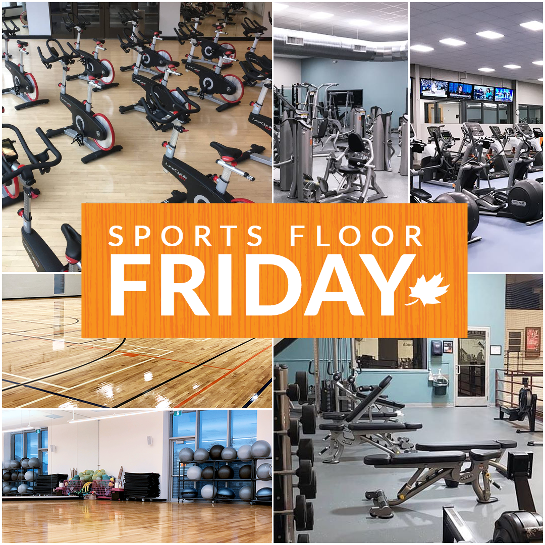 Get your gear! It's #SportsFloorFriday: workout edition! Want to see more? Check out our gallery here: bit.ly/2YlAHKU 🏃 ⛹️