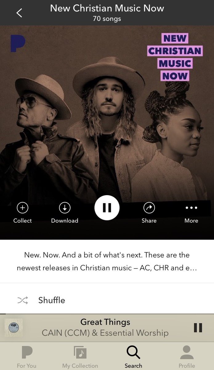 Thank you <a href="/pandoramusic/">Pandora</a> for the love!!! Click the link to check us out on New Christian Music Now. pandora.app.link/z4uTPM7T07