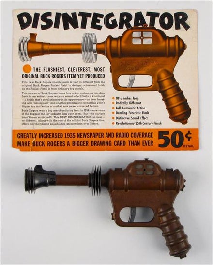 The Art of Album Covers..A Buck Rogers XZ-38 Disintegrator Pistol, manufactured in 1935 by Daisy..Used by Foo Fighters on their self titled debut studio album, released on July 4th, 1995