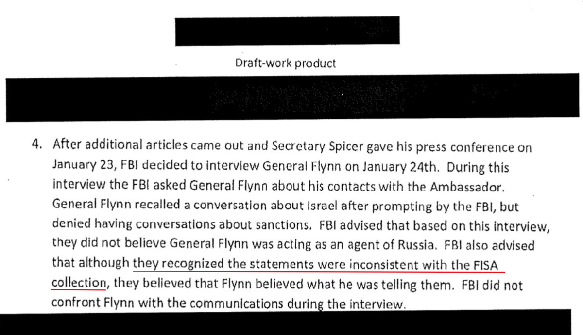 That is BLACK AND WHITE EVIDENCE that there was a FISA warrant not only on Carter Page, but even earlier that summer these FBI dirty cops had gotten themselves a FISA warrant granted to spy on  @GenFlynn.