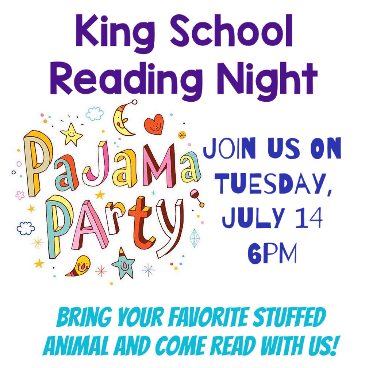 Our next Reading Night is coming up fast! We hope you’ll join us. Ms. Malkin and Mrs. Gallant will be our readers!

Invite your friends! 

meet.google.com/dgu-yfey-ykv