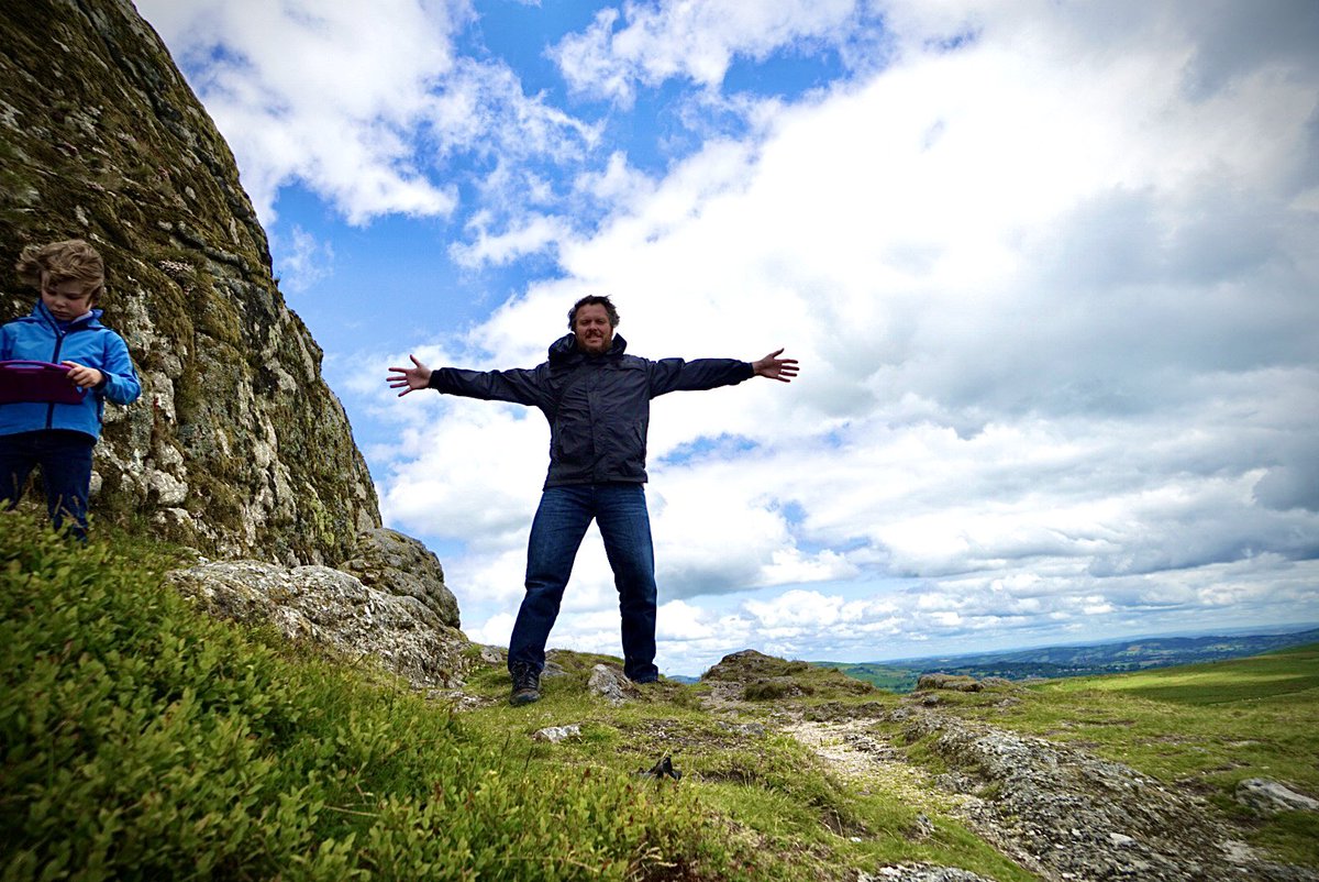 drivinghorizons's tweet photo. Made it. Hiked to Haytor Rocks and enjoyed the views!! #uktravel #familywalk #dartmoor #haytorrocks https://t.co/feZoSVSxH2