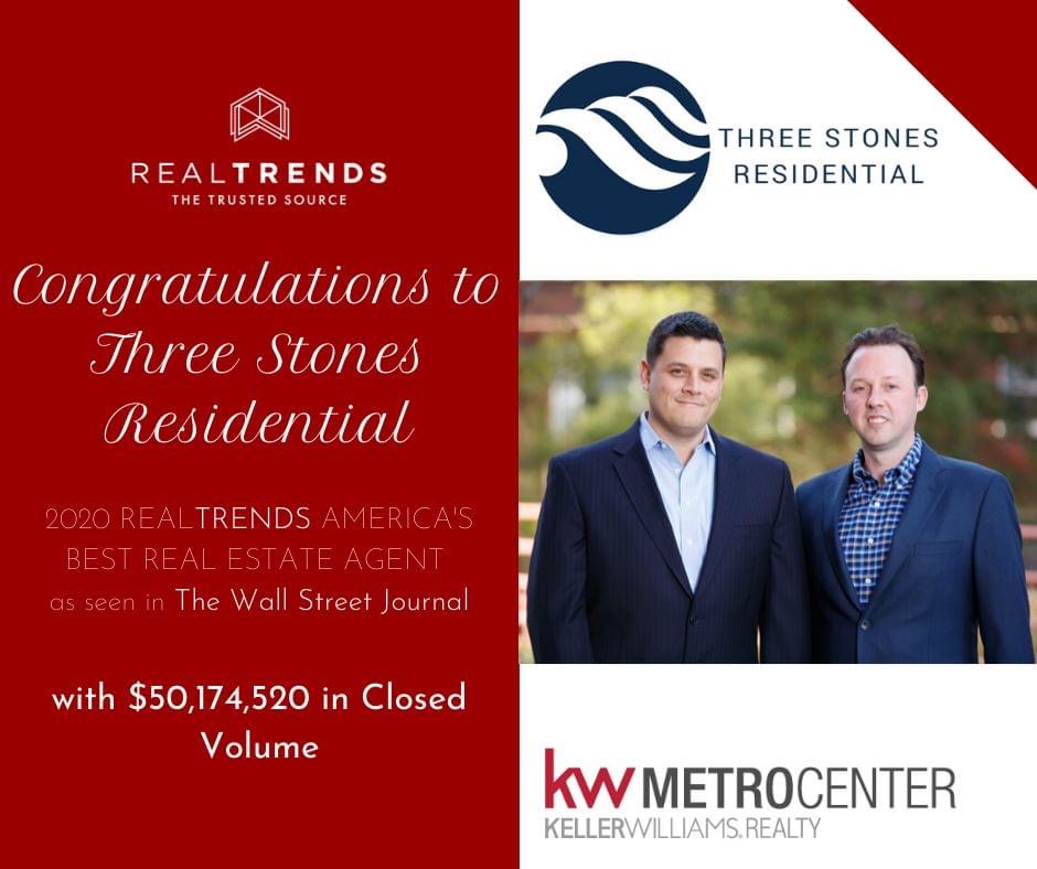 TSRhomes's tweet photo. We are honored and thrilled to be among an amazing group of agents recognized as America's Best Real Estate Agents by @realtrendsinc.

#realtrends #bestrealestateagent #realestateagent #threestonesresidential #tsrhomes #listwithtsrhomes #buytsrhomes #kwmetrocenter https://t.co/Wx0e8tIeXZ