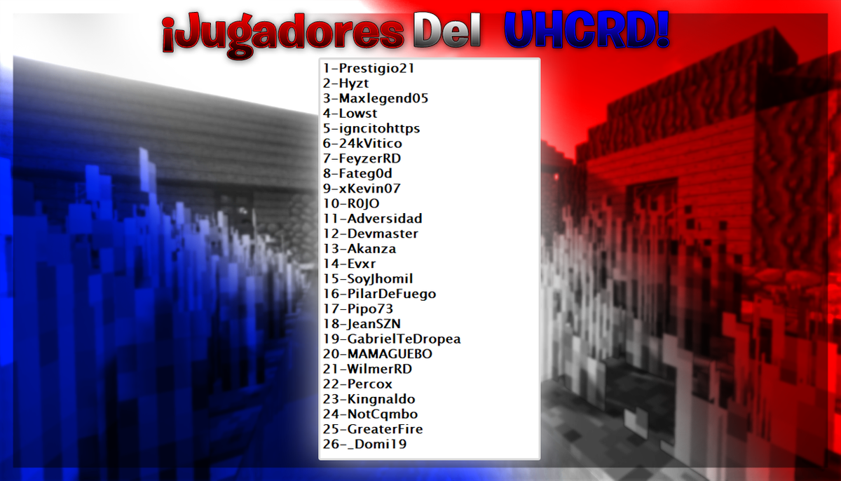 UHCRepDom's tweet photo. ¡Aquí los jugadores que se van a enfrentar en el UHCRD!

*Todavía pueden unirse jugadores hasta el lunes así que compartan este tweet para que llegue a más dominicanos 
y dejen sus IGN‼️

*Mañana sábado se dirá config del uhc y quien lo va castear‼️👀 https://t.co/0Q1ODvbXlI
