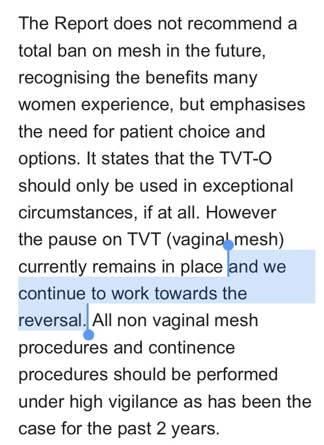 Moreover, the apology did not mention the work to resume mesh surgery. And the circular did not tell members about an apology to women. The society is transparent and consistent. So the email list must have been hacked...2/2 cc  @RCObsGyn  @IMMDSReview