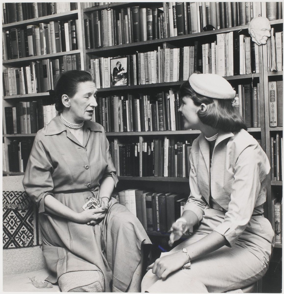 day 36 : elizabeth bowenirish-british novelist and short story writerlovers include american novelist carson mccullers and american poet may sartonshe is being interviewed by american poet sylvia plath in 3