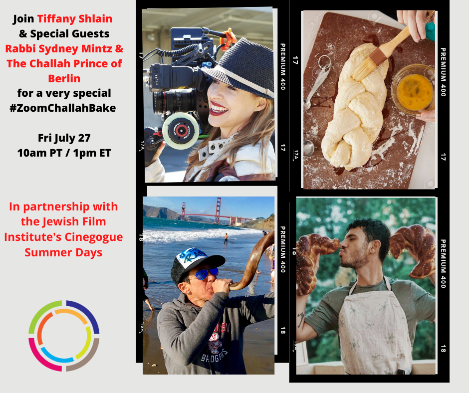 GlobalCharacter's tweet photo. Join us Fri Jul 17 10am PT/1pm ET for a special #ZoomChallahBake for the @SFJewishFilm Festival with the Challah Prince of Berlin and rabbi/comedian Sydney Mintz @RebSyd. We'll talk about everything going on while baking some very tasty challah. Sign up-> https://t.co/VEuAlCv92B https://t.co/rW83Oys0ko