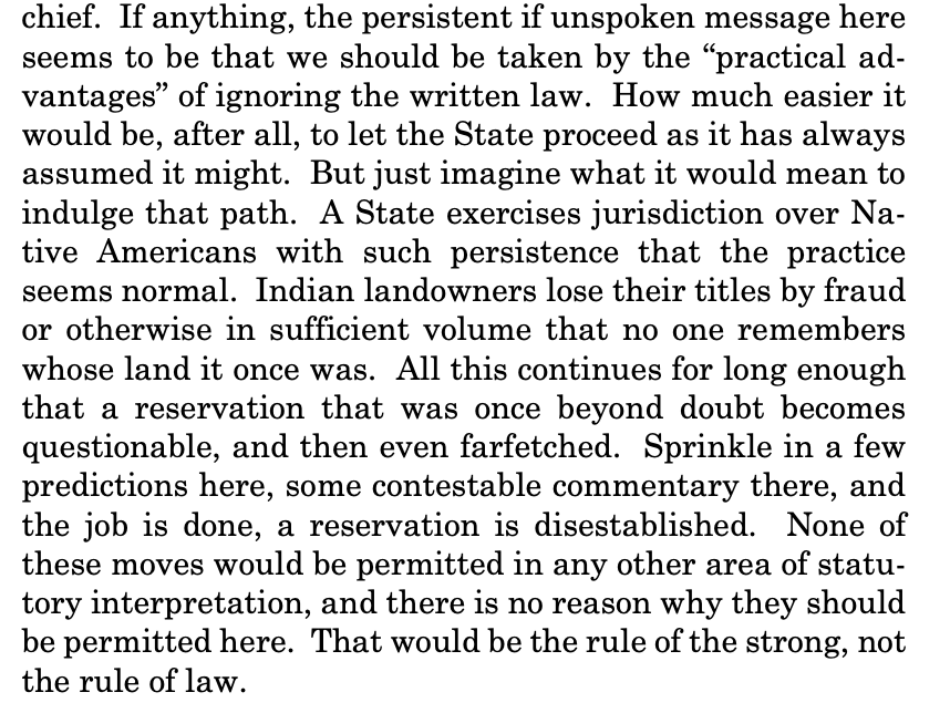 "That would be the rule of strong, not the rule of law"