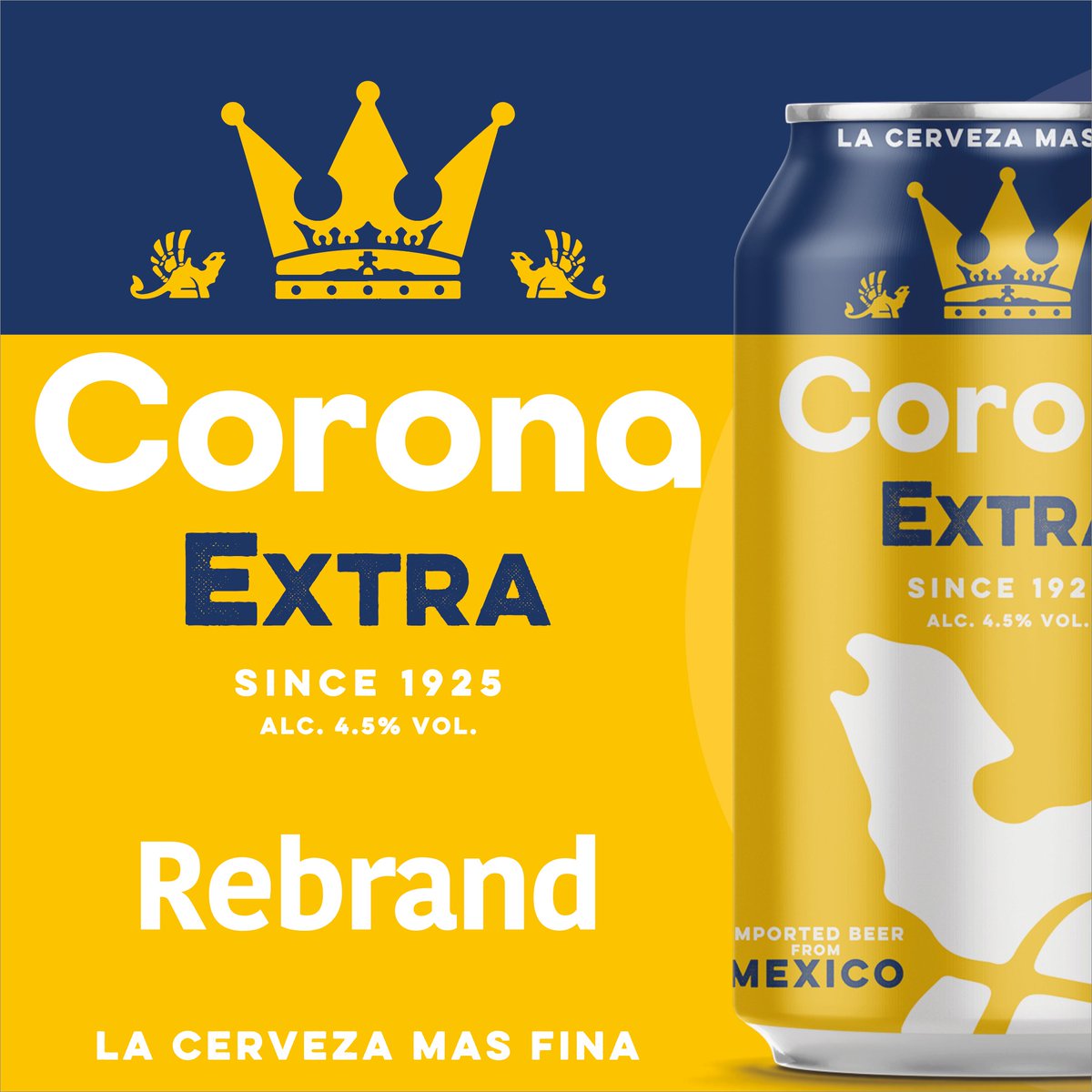 DesignWicks's tweet image. Made this today, a rebranding concept for @corona , think this more modern approach works really well for the brand. Let me know what you think 👍💛
