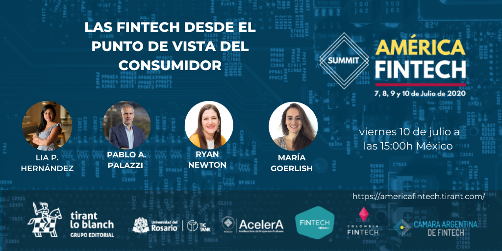 AmericaFintech's tweet photo. !Comenzamos en pocos minutos!

LAS FINTECH DESDE EL PUNTO DE VISTA DEL CONSUMIDOR

Participan
Ryan Newton @RyanNewton_ 
Pablo A. Palazzi @pablopalazzi 
Lia Patricia Hernández @liaphernandezp 
Elizabeth Ivonne Noriega
María Goerlich León @Mariagoer

Aquí ➡️https://t.co/eKT65RIEdk https://t.co/mYHS6nr31m