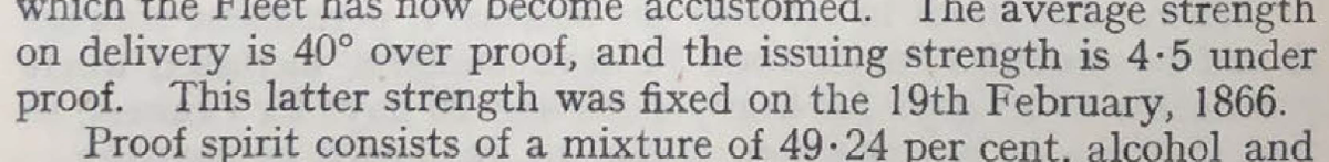 cocktailwonk's tweet photo. British Navy Rum was underproof. The navy said so itself in the 1939 victualling manual.
Navy issuing strength is 54.% ABV, not 57%, aka "proof".
#Rum #Underproof #RumHistory #NavyRum #BlackTot https://t.co/TZt5Kyu3Bg