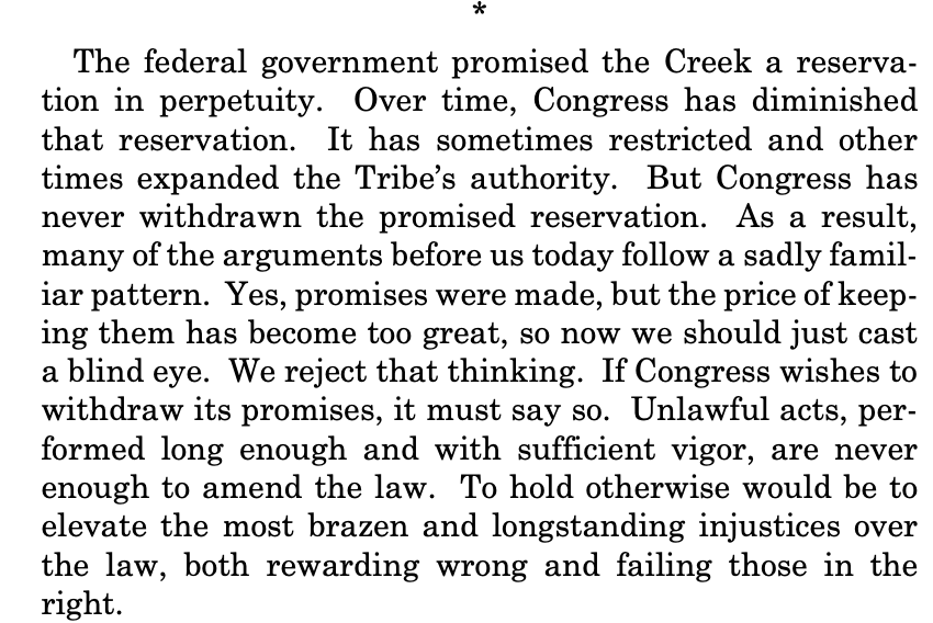 "Yes, promises were made, but the price of keeping them has become too great, so now we should just casta blind eye. We reject that thinking."