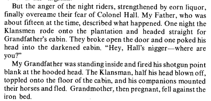 Harry's grandfather bests the KKK in the marketplace of ideas.pg 7
