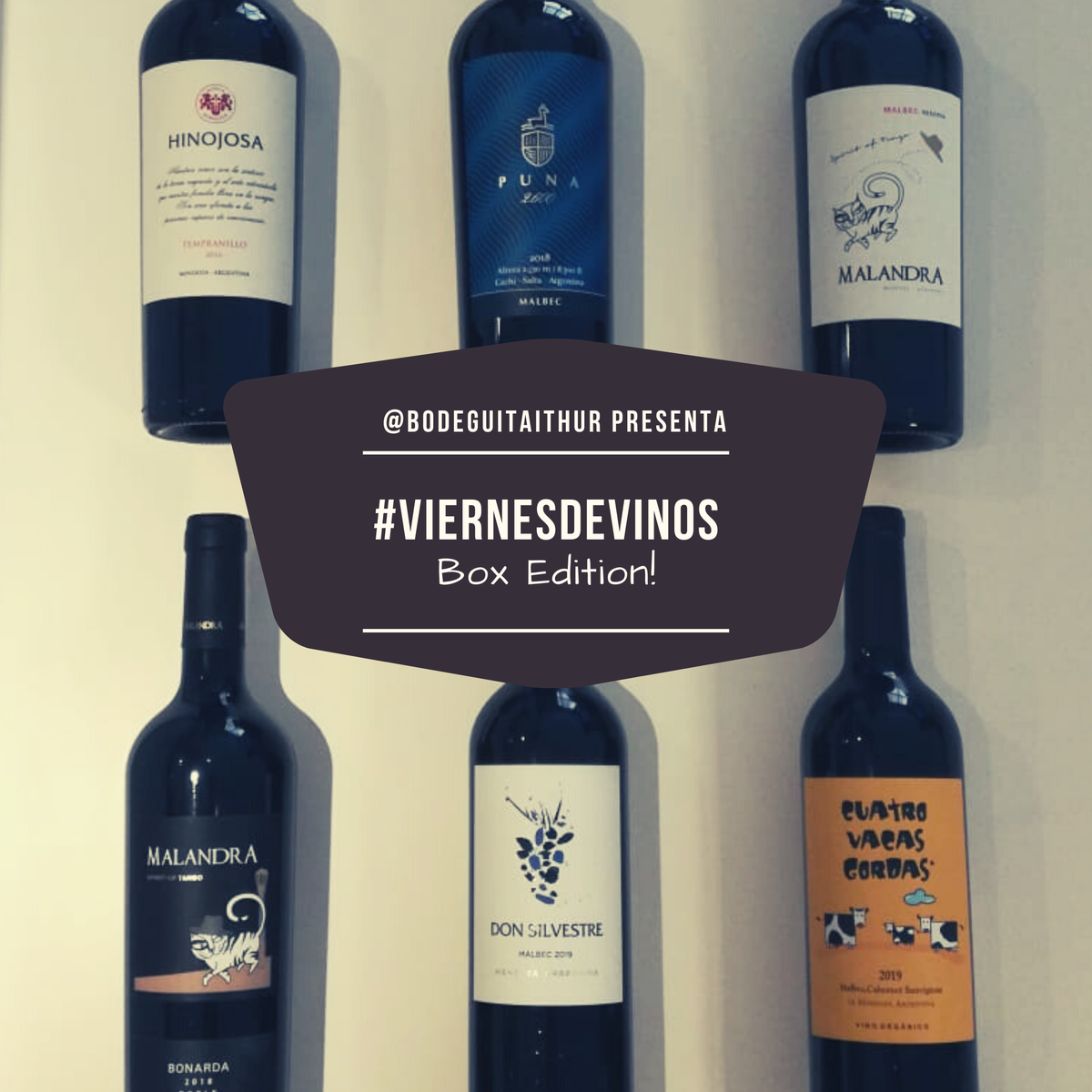 nicoesquibel's tweet photo. Arrancó #ViernesDeVinos Box Edition! 

Para participar tenés que:

-Seguirme y también a 
@BodeguitaIthur y a @BodegaHinojosa

-Retuitea CON Comentario ésta publicación.

-Arrobá a 3 amigues

-Usa el Hashtag #ViernesDeVinos

Y listo! Podés participar hasta la medianoche https://t.co/u9i5JIk0gr