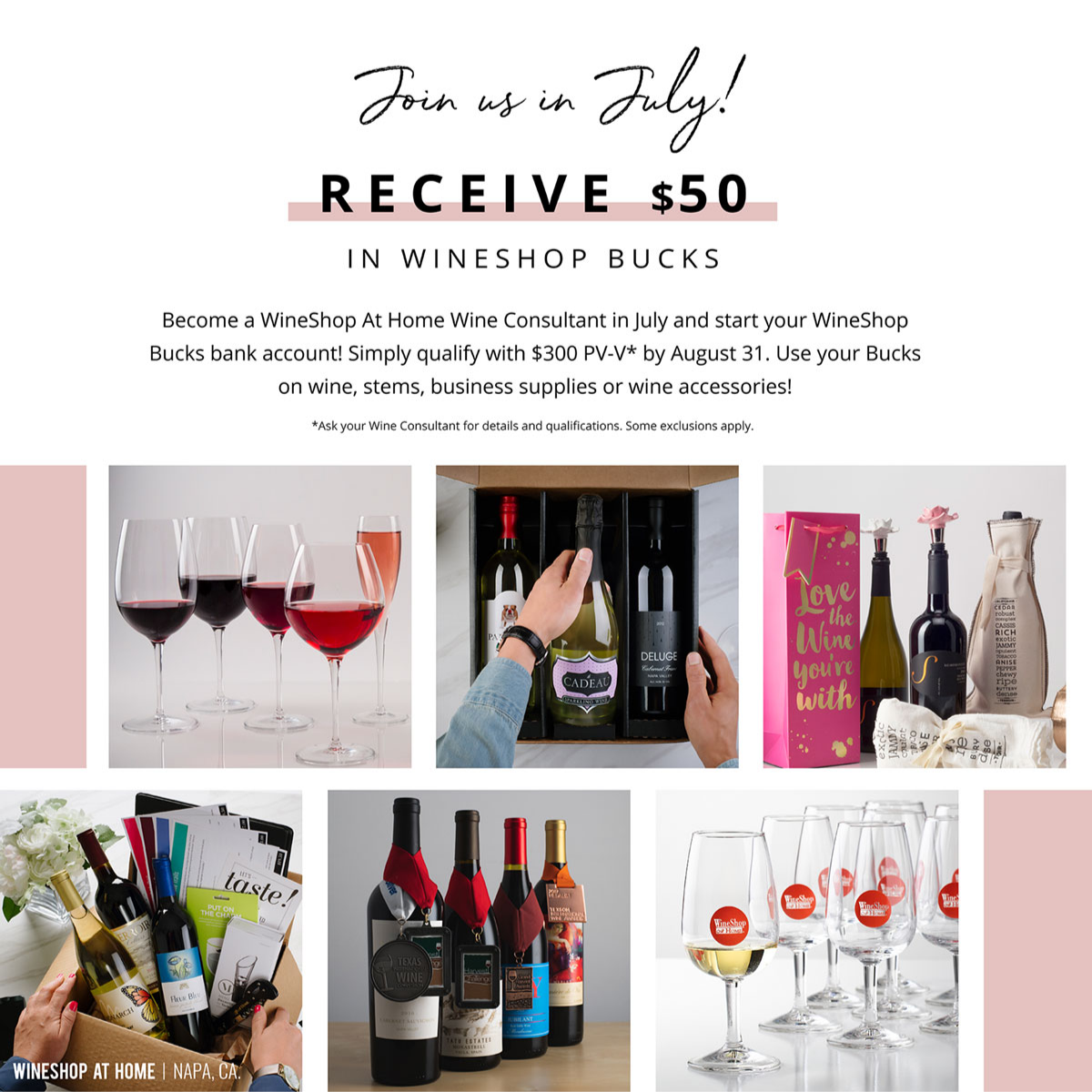 OnPalouse's tweet photo. This month is the BEST time to start your wine side gig with WineShop At Home! Curious about what I do? Message me for more info! https://t.co/X4LN83QrZC
