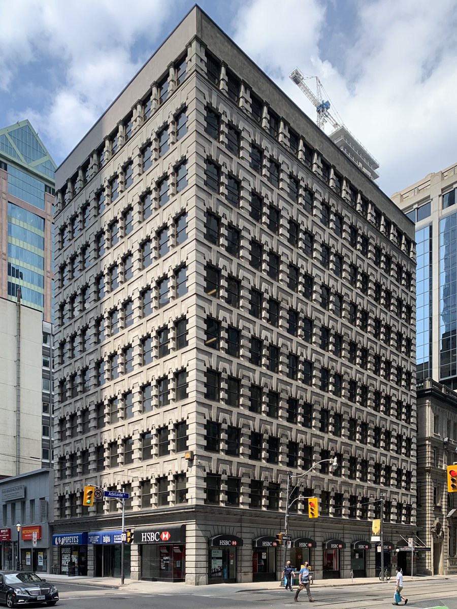 The Lumsden Building, John Mackenzie, 1909. Edwardian classical goes through the K-hole, in concrete.