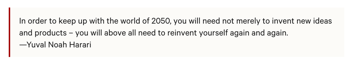 So how do we survive these waves of change?Adaptability.Workers need to embrace a life of learning and self-evolution in order to thrive.Luckily, we have a template for how to do just that: The polymath.