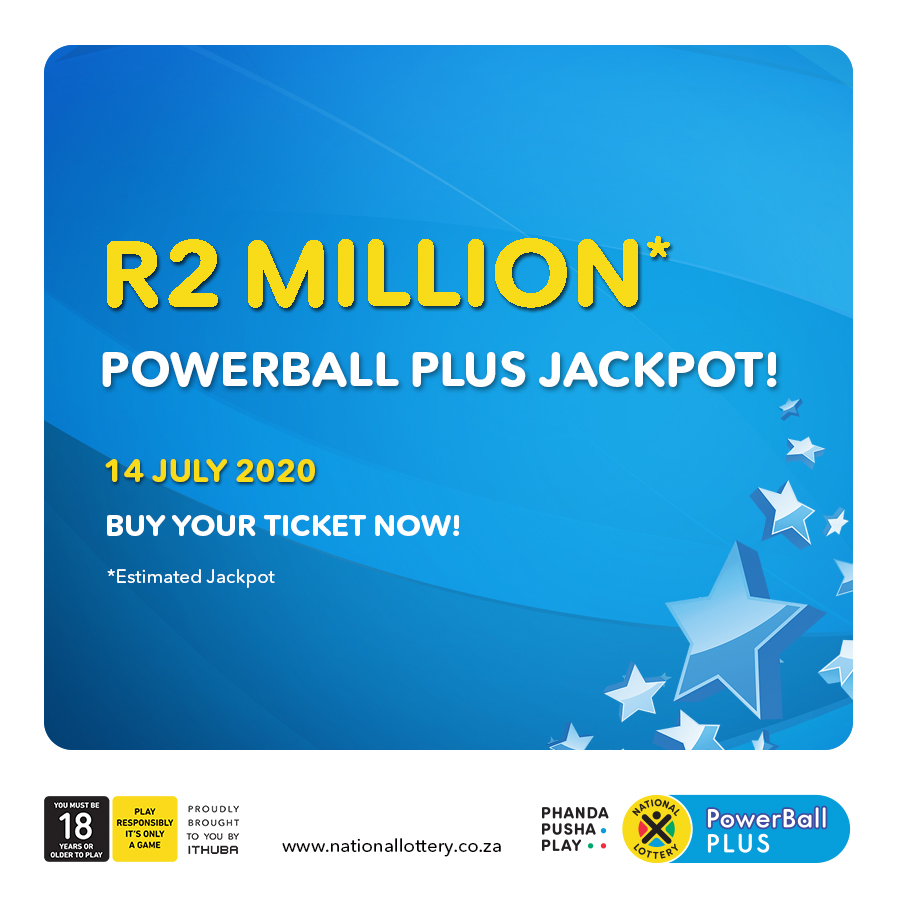 PowerBall & PowerBallPLUS estimated jackpots: PB: R27 Million PBP: R2 Million for 14/07/20! #PhandaPushaPlay Now bit.ly/LottoRegister