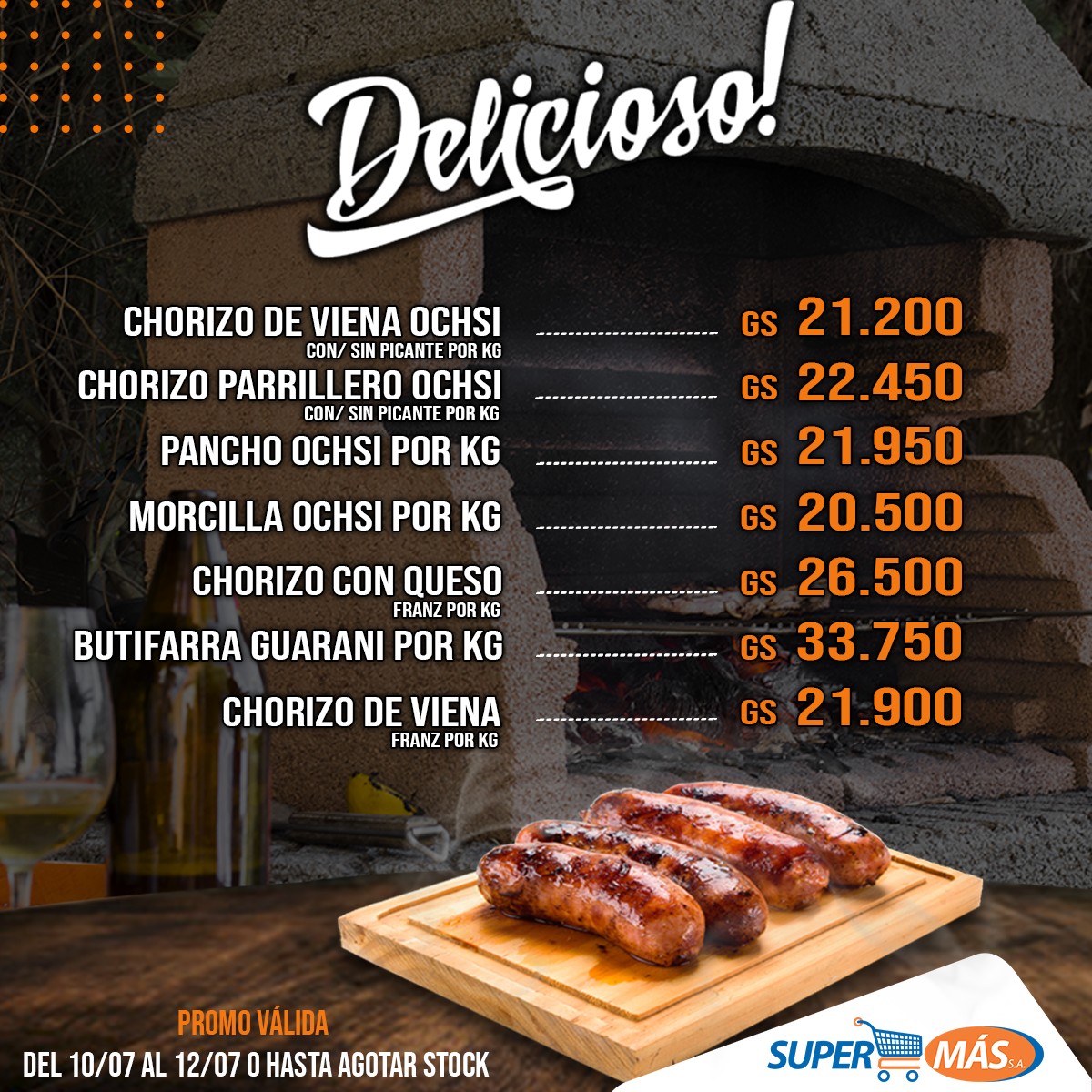 supermas_py's tweet photo. Te ayudamos a completar tu asado 👌😋 de fin de semana
▪️Vení a Supermas o hacé tu pedido a través de nuestra web
https://t.co/0rg8JFcYvs
.
.
#SuperMas #SuperMasPy #TeDaMasPorMenos #asadacho #asadodelfindemes https://t.co/dxMKMGonVX