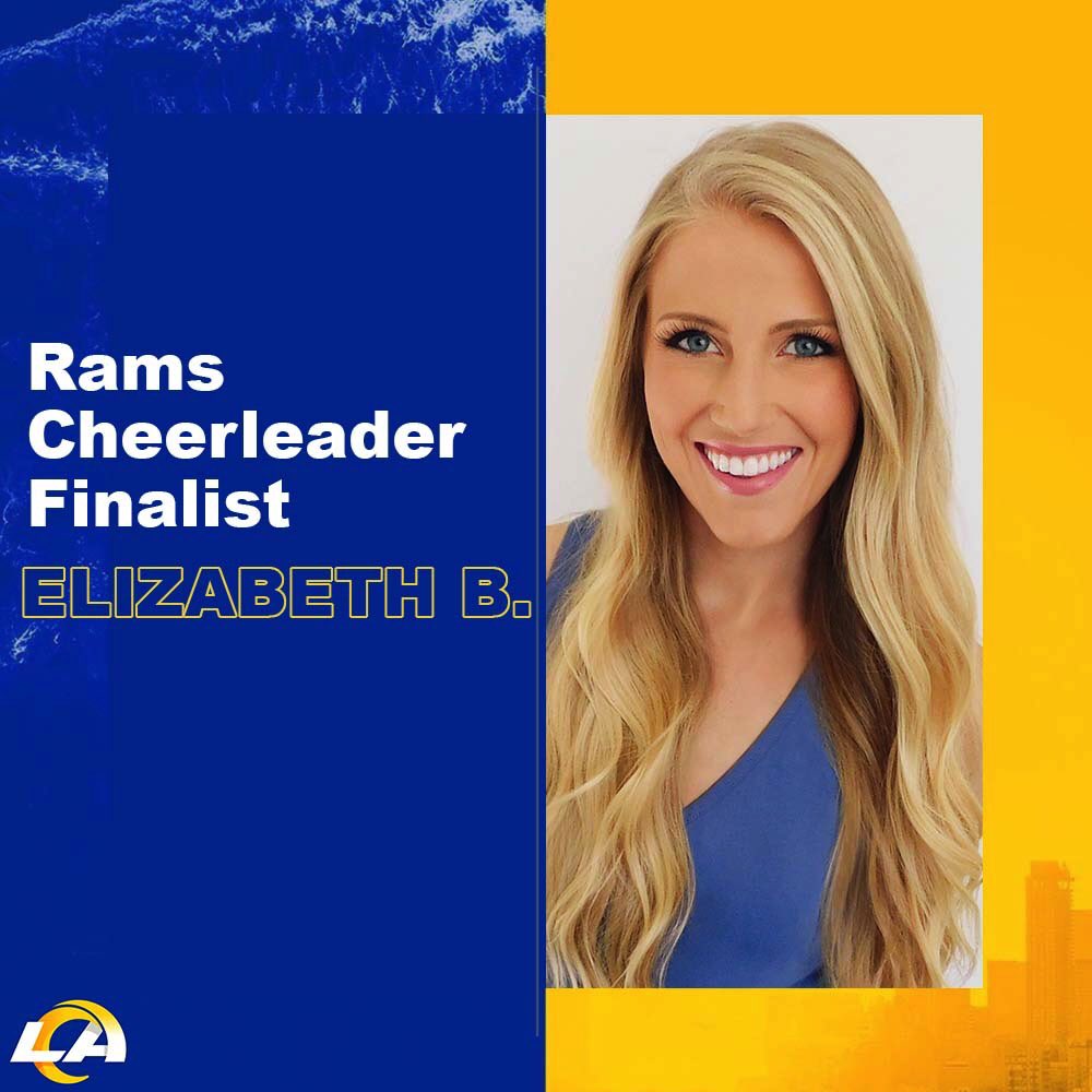 LARamsCheer's tweet photo. Congratulations to our 2020 LA Rams Cheerleader Finalists!
•
Let’s welcome today’s set of finalists: Deven M., Elizabeth B., Elle P., and Eswinn D.❕ https://t.co/lPmlfs05uS