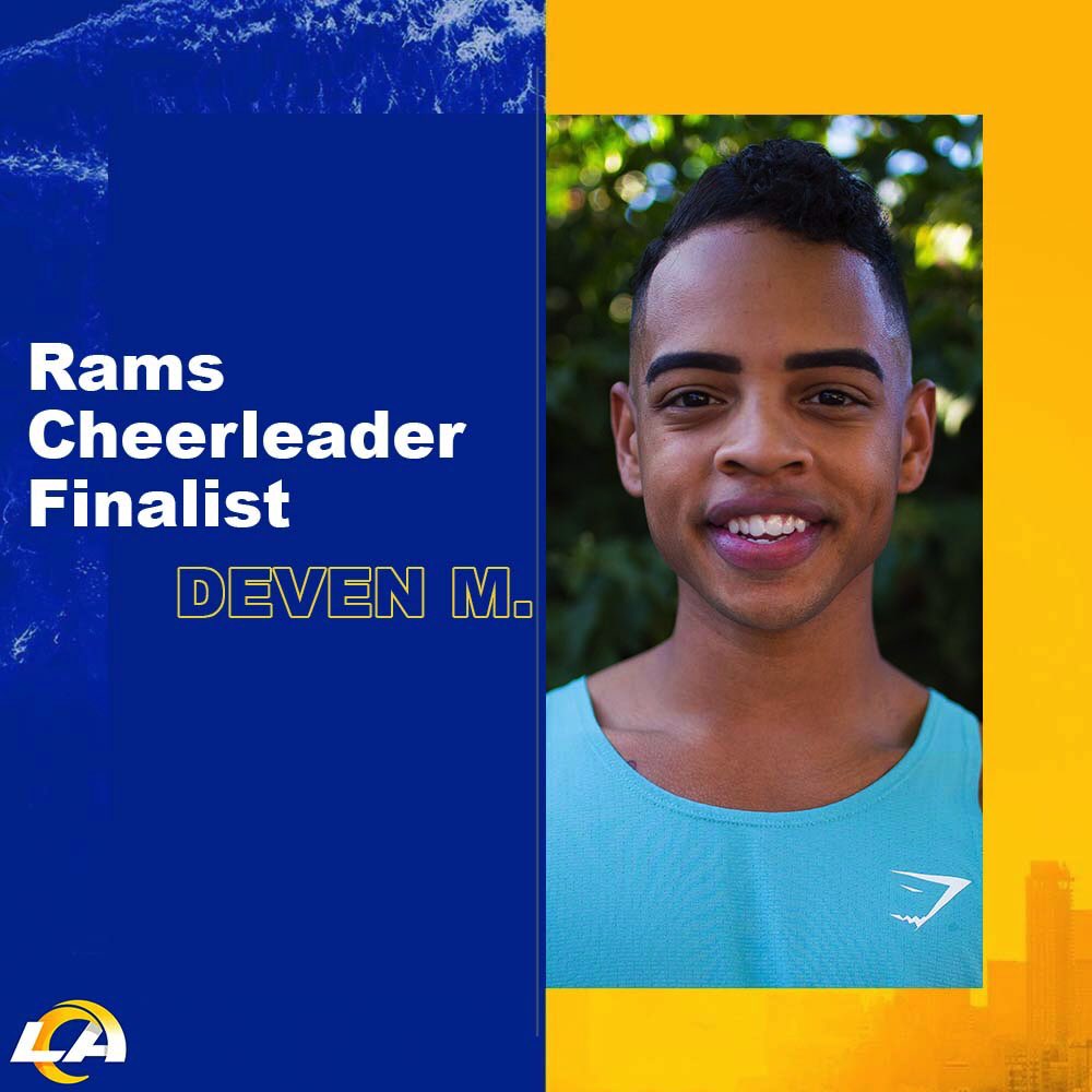 LARamsCheer's tweet photo. Congratulations to our 2020 LA Rams Cheerleader Finalists!
•
Let’s welcome today’s set of finalists: Deven M., Elizabeth B., Elle P., and Eswinn D.❕ https://t.co/lPmlfs05uS
