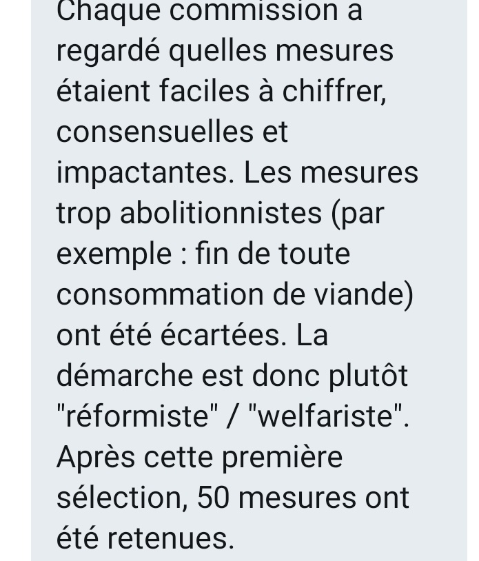 La suite, je ne la trouve pas forcément mieux, dans un seconds temps, vous "triez" un trop grand nombre de propositions en créant des commissions "dirigées" par des élèves de science po (si je ne m'abuse)Donc, vous triez en passant de 200 à 50 puis à 20 propositions 