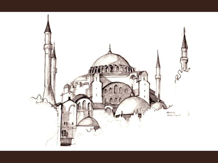 Bu ezanlar-ki şehâdetleri dînin temeli-
Ebedî yurdumun üstünde benim inlemeli #AyasofyaCamii